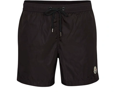 Moncler Nylon Shorts In Black
