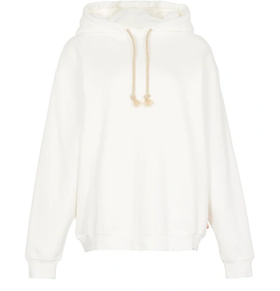 Acne Studios Logo-label Hooded Sweatshirt Optic White