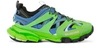 Balenciaga Mixed-media Leather Track Sneakers In 4078