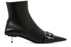 BALENCIAGA BELT BOOTS,579463-WA911/BLACK/NIKEL