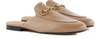 Gucci Princetown Leather Flat Mules In Mud