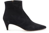 Isabel Marant Derst Suede Ankle Boots In Faded Black