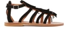 KJACQUES FRÉGATE SANDALS WITH FRINGES,FRÉGATE/VELOURS/NOIR