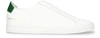 Common Projects Achilles Retro Low Top Leather Sneakers In White/green