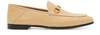 Gucci 10mm Brixton Leather Loafers In Beige