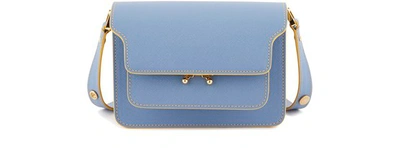 Marni Trunk Bag In Smooth Calfskin In Opal Tile