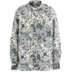 Isabel Marant Étoile Beige/black Cotton Shirt In Ecru Almond