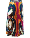 VERSACE LONG SPLIT SKIRT,A79719 A232830/A7205