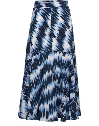 Sportmax Falena Silk Skirt In Light Blue