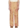 JACQUEMUS JACQUEMUS BEIGE AND RED LE PANTALON TERRAIO TROUSERS