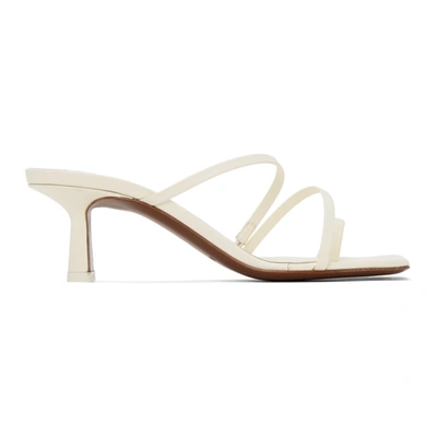 Neous Off-white Erandra 55mm Heeled Sandals In White,beige