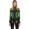 MISBHV MISBHV BLACK AND GREEN ACTIVE TURTLENECK