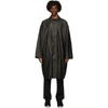 Y-3 BLACK TRAVEL RAINCOAT