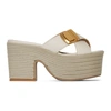 JACQUEMUS OFF-WHITE 'LES SANDALES TATANES' SANDALS