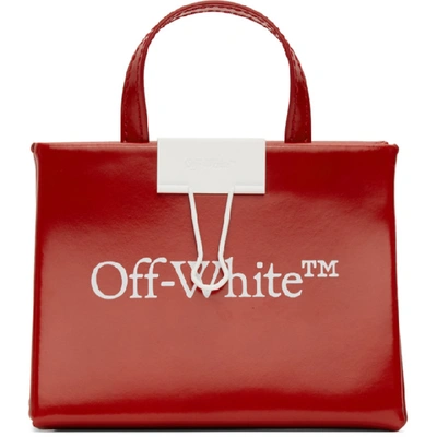 Off-white Baby Box Logo-print Crossbody Bag In Red