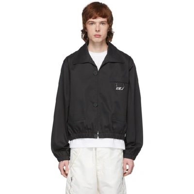 Xander Zhou Black Cuffed Jacket