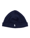 RALPH LAUREN BOY'S INTERLOCK COTTON BEANIE,PROD156720125