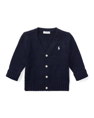 Ralph Lauren Kids' Boys' Combed Cotton Sweater - Baby In French Navy
