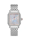 MICHELE WOMEN'S DECO MADISON STAINLESS STEEL & DIAMOND BRACELET WATCH,0400012402416