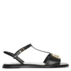 GIVENCHY 4G BLACK T-BAR SANDALS,HG16514S