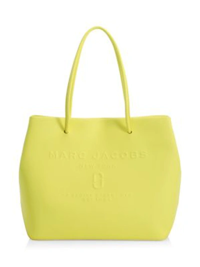 Marc Jacobs Coated Leather Tote In Sun