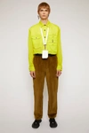 ACNE STUDIOS Tapered fit corduroy trousers Olive green