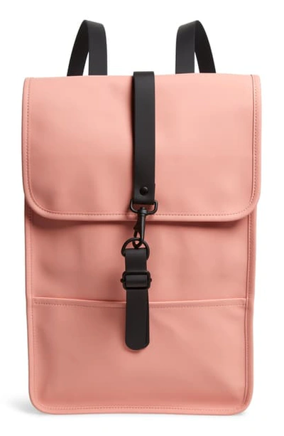 Rains Mini Waterproof Backpack In Coral