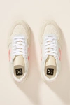 Veja V-10 Colour-block Sneakers In Pink