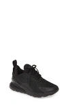 Nike Little Girls And Boys Air Max 270 Casual Sneakers From Finish Line In Black/ Black