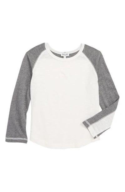 Splendid Boys' Two-tone Raglan Tee - Little Kid In Off White Grey