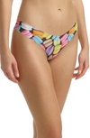 Commando Printed Microfiber Thong In Photo-op Macaroon