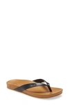 Reef Cushion Bounce Court Flip Flop In Black/ Natural
