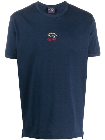 Paul & Shark Logo Print T-shirt In Blue