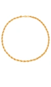 Aureum Chloe French Rope Necklace In Gold