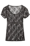 DOLCE & GABBANA LACE T-SHIRT WITH LOGO,201450DTS000002-N0000