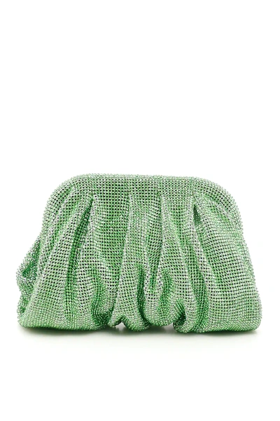 Benedetta Bruzziches Venere Small Crystal Mesh Clutch In Green