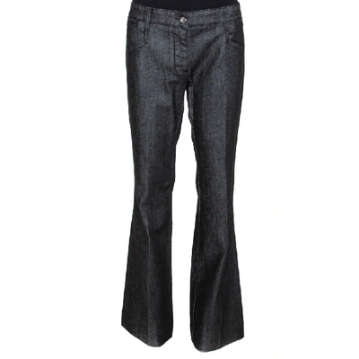 Pre-owned Dolce & Gabbana Black Denim Flared Leg Jeans L