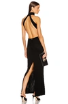 BRANDON MAXWELL High Neck Backless Gown,BMAX-WD44