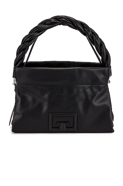 Givenchy Medium Id 93 Twisted Strap Zip Bag In Black