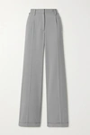 OFF-WHITE PRINTED GRAIN DE POUDRE STRAIGHT-LEG PANTS