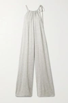 LAUREN MANOOGIAN DRAW OVERSIZED GATHERED BAMBOO, MERINO WOOL AND SILK-BLEND JUMPSUIT