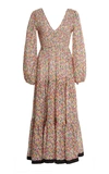 Rixo London Brooke Floral Pattern Maxi Dress In Floral