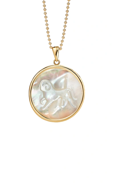Ashley Mccormick Women's Aries Mother-of-pearl 18k Yellow Gold Necklace