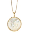 ASHLEY MCCORMICK WOMEN'S CAPRICORN 18K GOLD PENDANT,817468