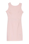Betsey Johnson Cutout Back Scuba Crepe Dress In Soft Pink