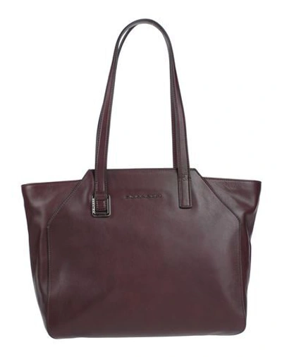Piquadro Shoulder Bag In Maroon