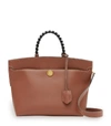 BURBERRY SMALL LEATHER SOCIETY TOP-HANDLE BAG,15304488