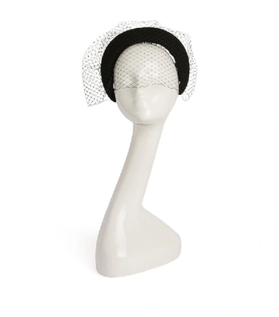 Jane Taylor Velvet Moon Headband With Veil
