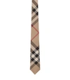 BURBERRY CHECK SILK TIE,14859485