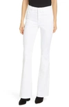 Frame Le Palazzo Wide Leg Pants In Blanc